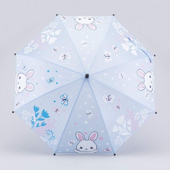 03807198-40 Зонт-трость Милый зайка для девочки голубой фото №2