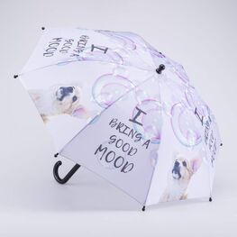 03807200-40 Зонт-трость Корги сиреневый для девочки сиреневый