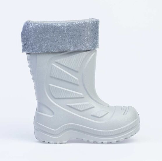 365004-16 Резиновые сапоги для девочки сер-срб фото №2