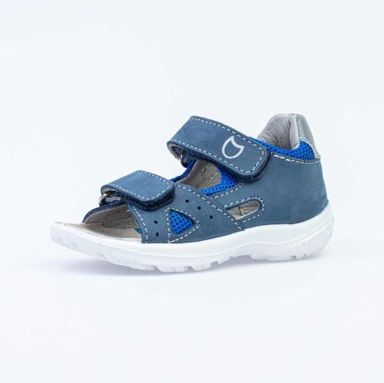 122161-21 Сандалии из натурального нубука для мальчика для мальчики светло-синий