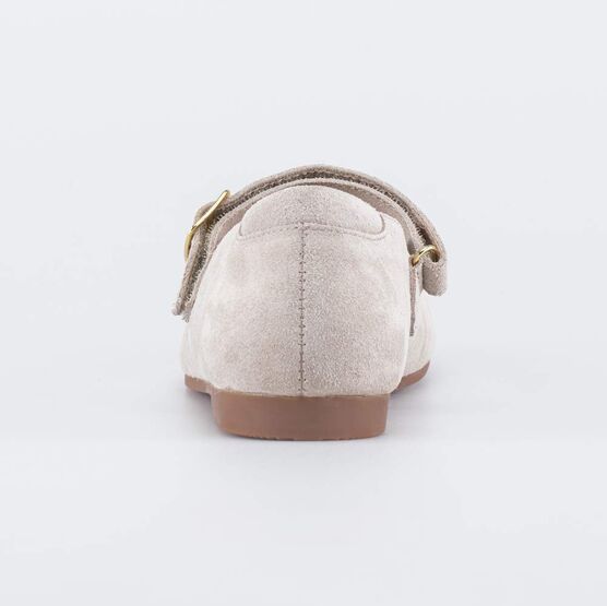 432170-22 Школьные туфли-балетки для девочки для девочки бежевый фото №5