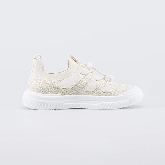 434022-11 Вязаные кеды на подошве FIT бежевый для девочки бежевый фото №2