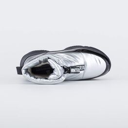 764047-42 Мембранные ботинки-дутики для девочки серебристый для девочки серебристый фото №4