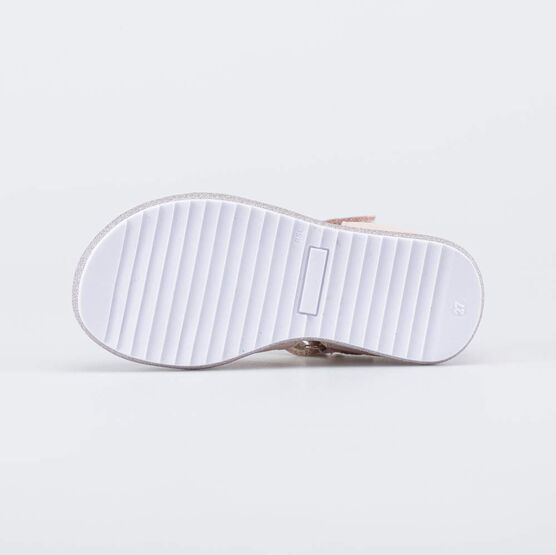 322210-21 Кожаные босоножки для девочки Сердечко для девочки розовый фото №3