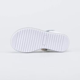 322210-22 Кожаные босоножки для девочки Сердечко для девочки белый фото №3