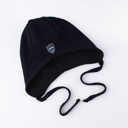 07711094-40 Шапка на весну, 50% хлопок, темно-синяя для мальчики темно-синий