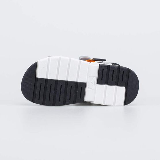 624035-12 Пляжные сандалии на липучках для мальчики серый + оливковый фото №3