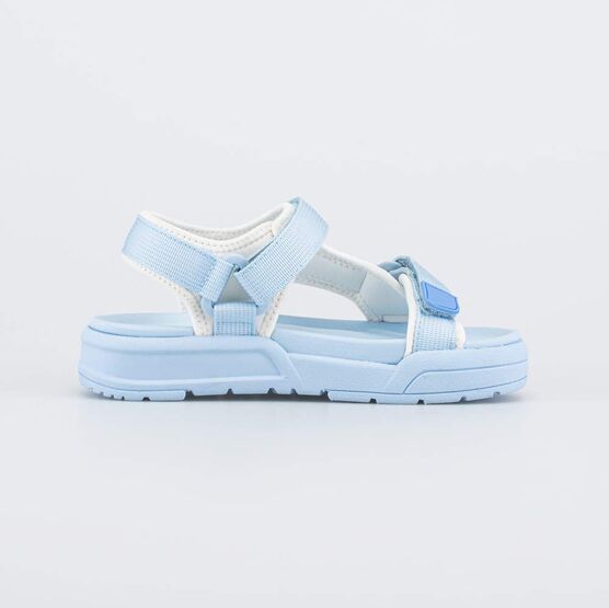 721013-13 Пляжные сандалии на липучках Лазурный берег для девочки голубой фото №2