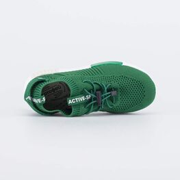 641041-15 Зеленые текстильные кроссовки для мальчики зеленый фото №4