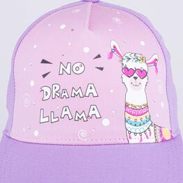 07811746-40 Кепка - бейсболка для девочки Лама для девочки сиреневый фото №3