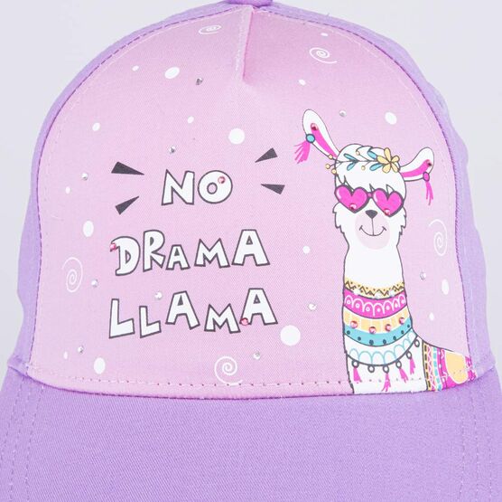 07811746-40 Кепка - бейсболка для девочки Лама для девочки сиреневый фото №3