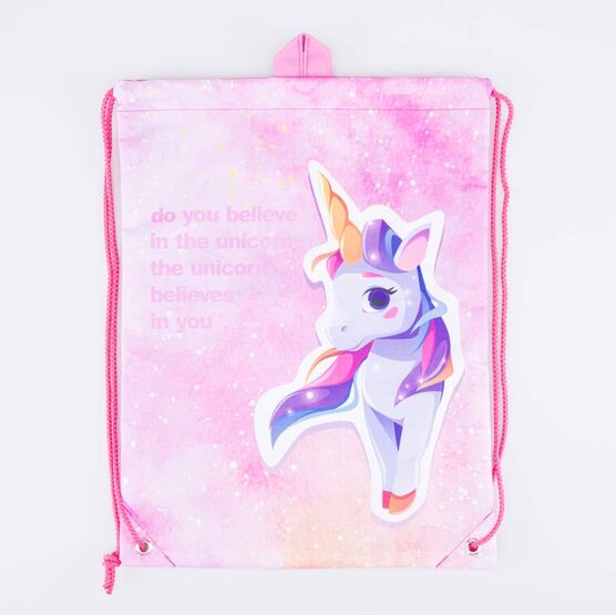 02808179-20 Мешок для сменной обуви цветной для девочки разноцветный