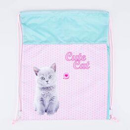 02808183-20 Мешок для сменной обуви цветной для девочки разноцветный