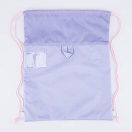 02808184-20 Мешок для сменной обуви Котик для девочки сер-роз фото №2