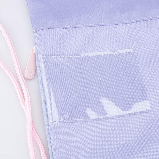 02808184-20 Мешок для сменной обуви Котик для девочки сер-роз фото №3