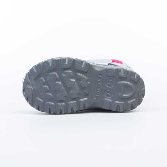 264014-42 Сноубутсы с защитой от снега Сердечки для девочки сер-роз фото №3