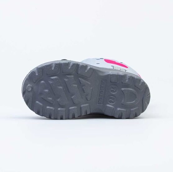 464061-42 Сноубутсы с защитой от снега Сердечки для девочки сер-роз фото №3