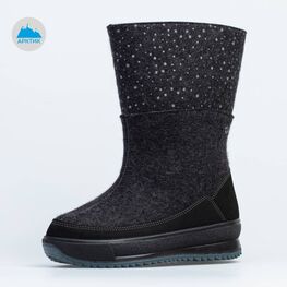 867097-41 Женские валенки с увеличенной полнотой для девочки темно-серый