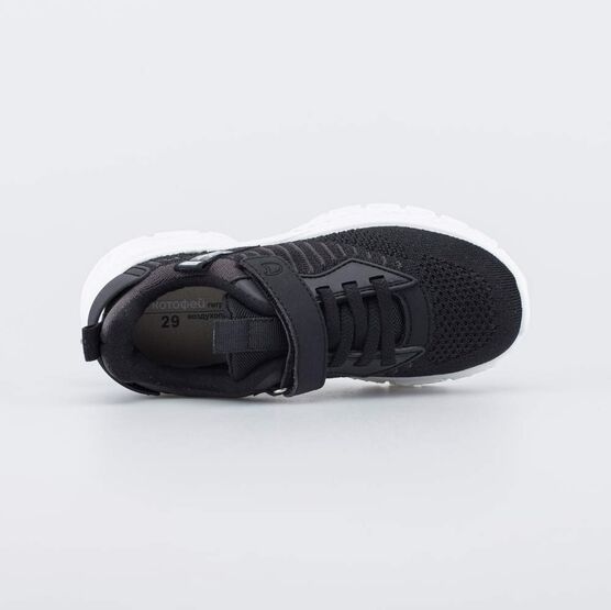 644457-14 Текстильные кроссовки для мальчика-подростка для мальчики черный фото №4