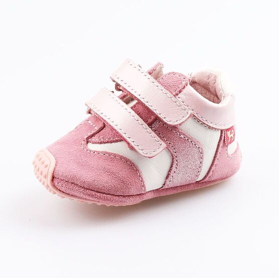 002004-26 Пинетки- кроссовки розовые для девочки персиковый