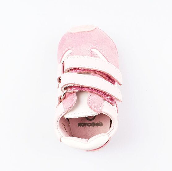 002004-26 Пинетки- кроссовки розовые для девочки персиковый фото №4