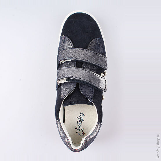 732223-21 Полуботинки для девочки светло-синий фото №4