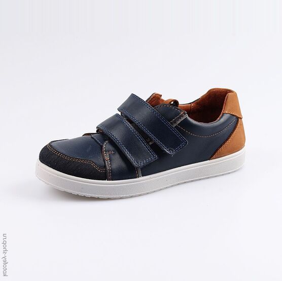 732219-22 Полуботинки для мальчики син-кор