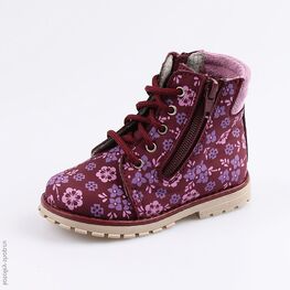 152226-32 Ботинки для девочки бордовый