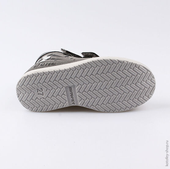 452107-32 Ботинки для мальчики серый фото №3