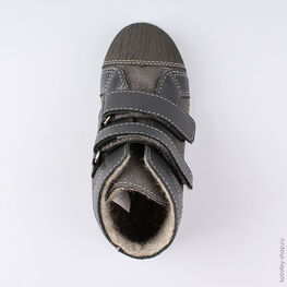 452107-32 Ботинки для мальчики серый фото №4