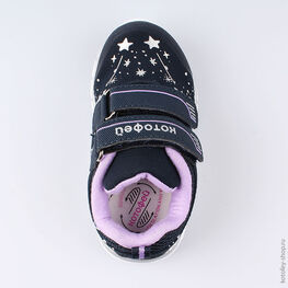 144115-72 Кроссовки для девочки син-сир фото №4