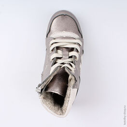 452104-33 Ботинки для девочки серебрист. фото №4