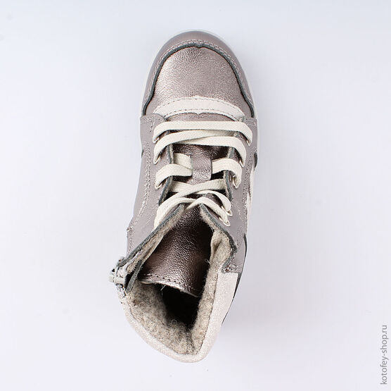 452104-33 Ботинки для девочки серебрист. фото №4