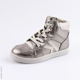 452104-33 Ботинки для девочки серебрист.