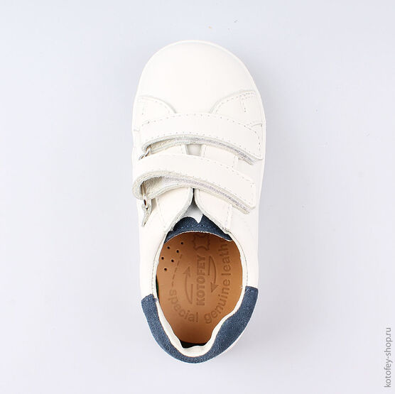 332113-21 Полуботинки для мальчики бел-син фото №4