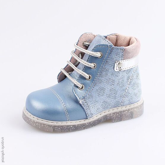 152225-24 Ботинки для девочки голубой