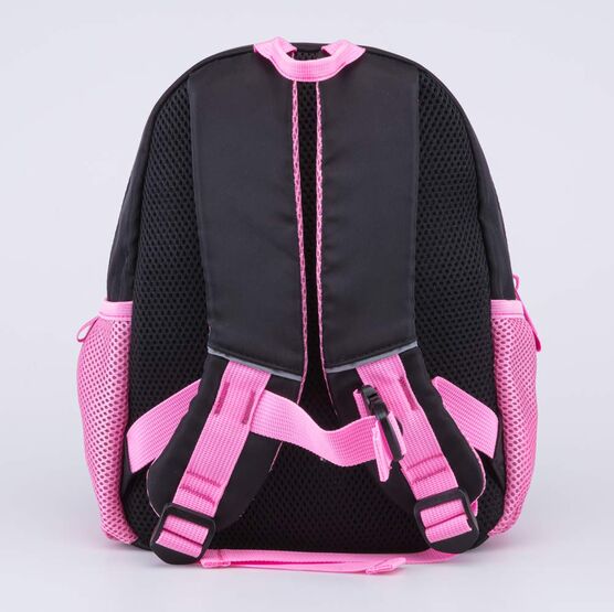 02810351-40 Детский рюкзак с игрушкой Пушистый кролик для девочки черный,розовый фото №3