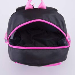 02810351-40 Детский рюкзак с игрушкой Пушистый кролик для девочки черный,розовый фото №4