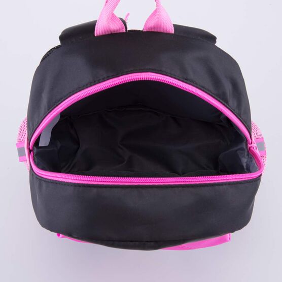 02810351-40 Детский рюкзак с игрушкой Пушистый кролик для девочки черный,розовый фото №4