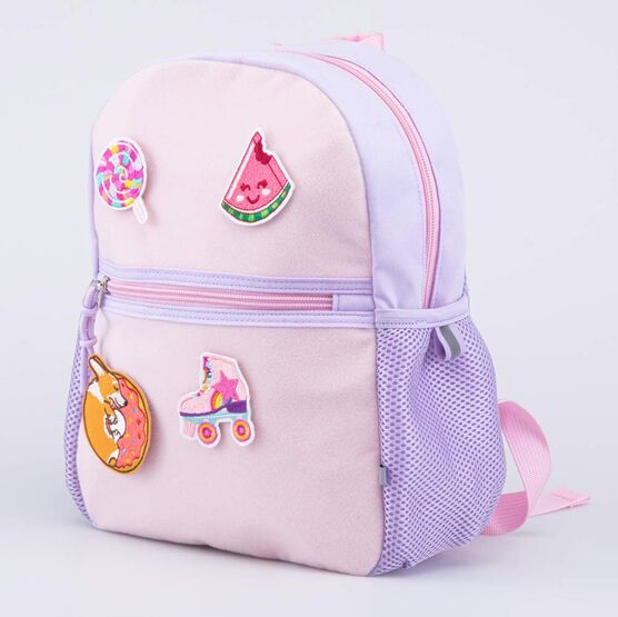 02810356-40 Рюкзак с патчами Детские радости для девочки сиреневый,розовый фото №2