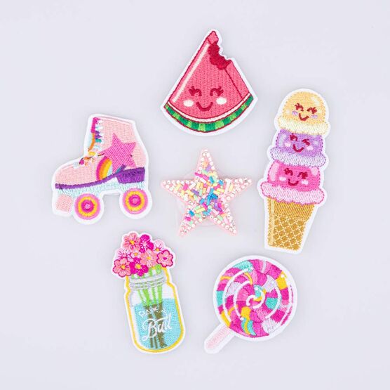 02810356-40 Рюкзак с патчами Детские радости для девочки сиреневый,розовый фото №6