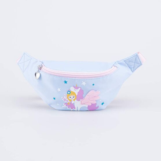 02819002-40 Сумка на пояс Единорог для девочки голубой,розовый