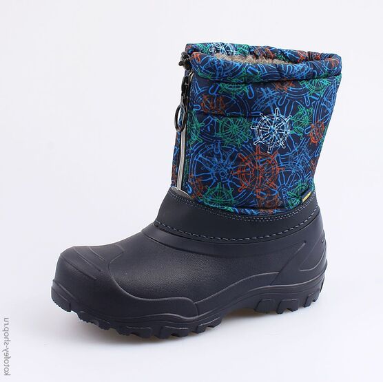 664037-43 Сноубутсы для мальчики светло-синий