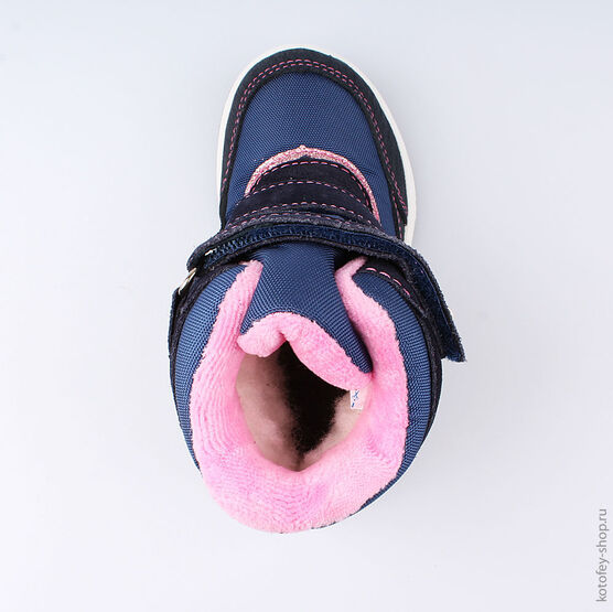 454992-41 Мембранные ботинки для девочки светло-синий фото №4