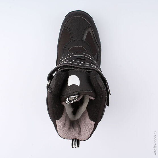 654943-43 Мембранные ботинки для мальчики чер-сер фото №4