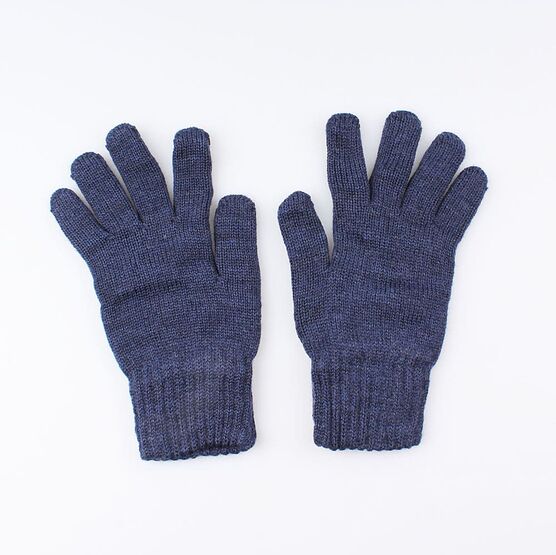 07722132-40 Перчатки детские двухслойные т.синие для мальчики темно-синий фото №2