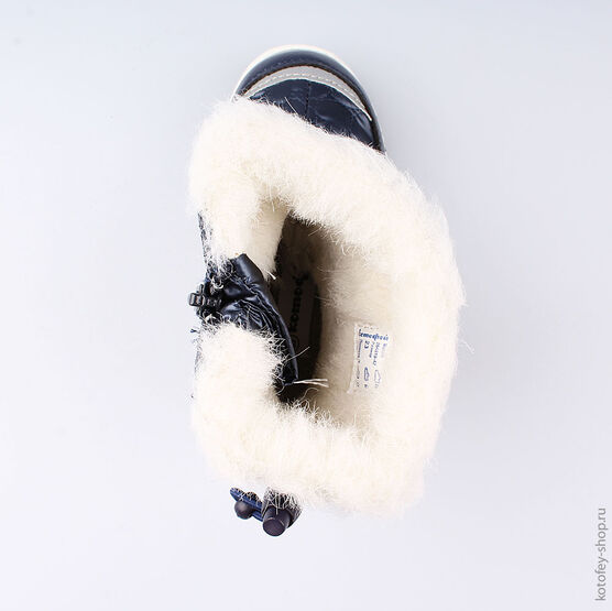 264919-42 Мембранные сапожки для девочки светло-синий фото №4