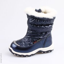 264919-42 Мембранные сапожки для девочки светло-синий