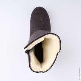 767038-42 Валенки для девочки черный фото №4