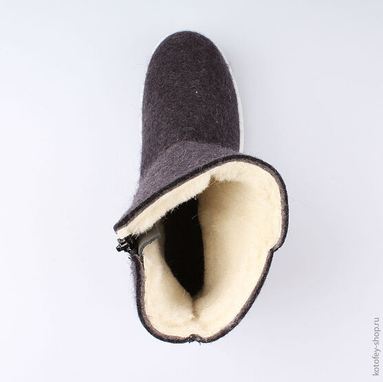 767038-42 Валенки для девочки черный фото №4